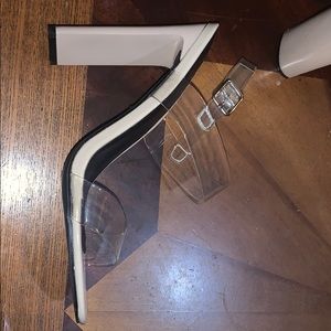Nude/clear heels